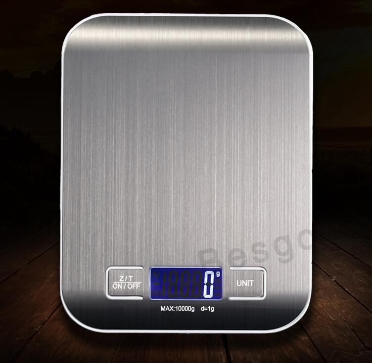 

5000g/1g LED Electronic Digital Kitchen Scales Multifunction Food Scale Stainless Steel LCD Precision Jewelry Scale Weight Balance