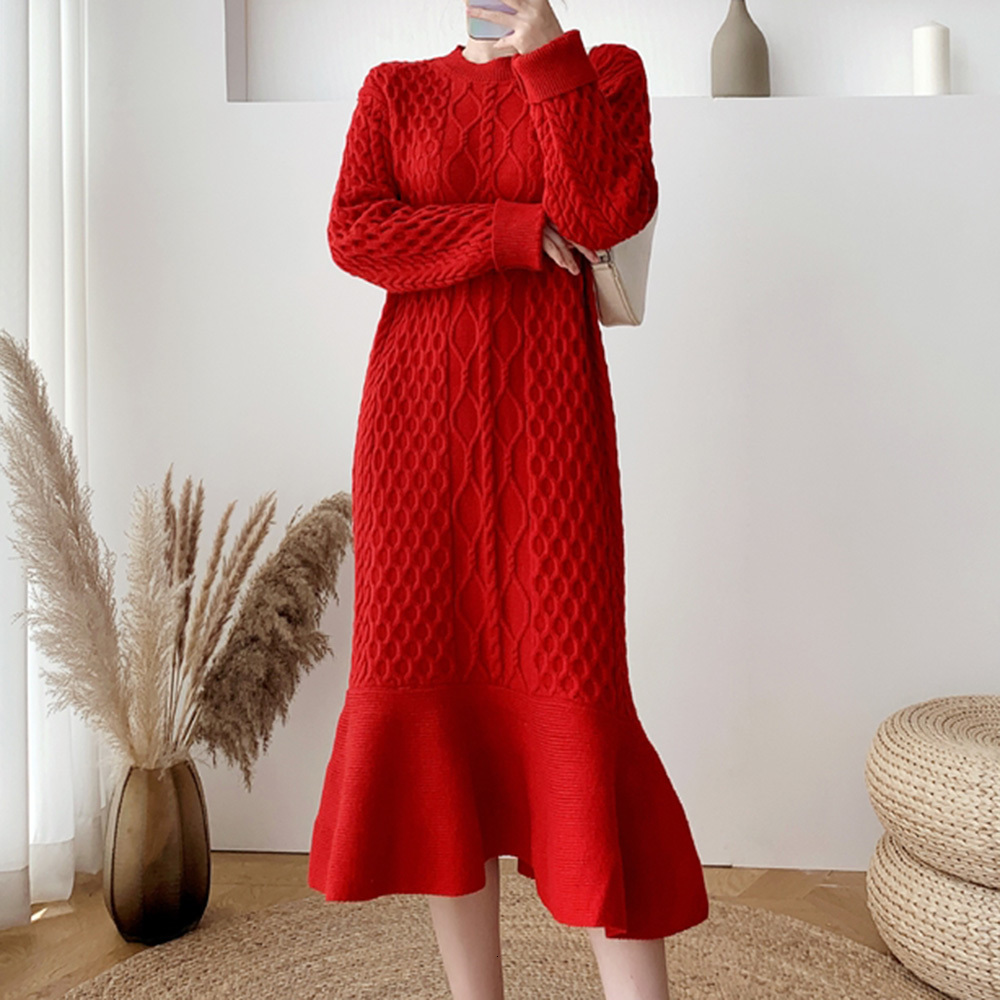 

2021 New Japanese Style Mermaid Simple Winter Fashion Thin Best Seller Round Neck Long Sleeve Mbrf, Beige