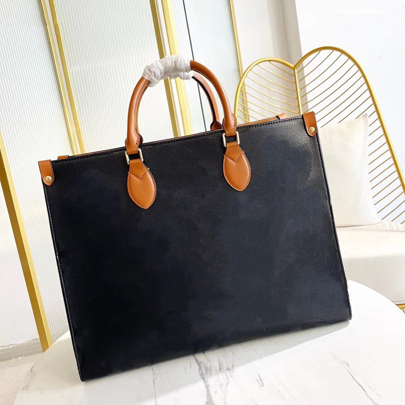 

Womens Shoulder Bags Letter Embossed Pattern Handbags Purse Fashion Bag Wallet Large Capacity Causal Totes Shopping Pochette, Black