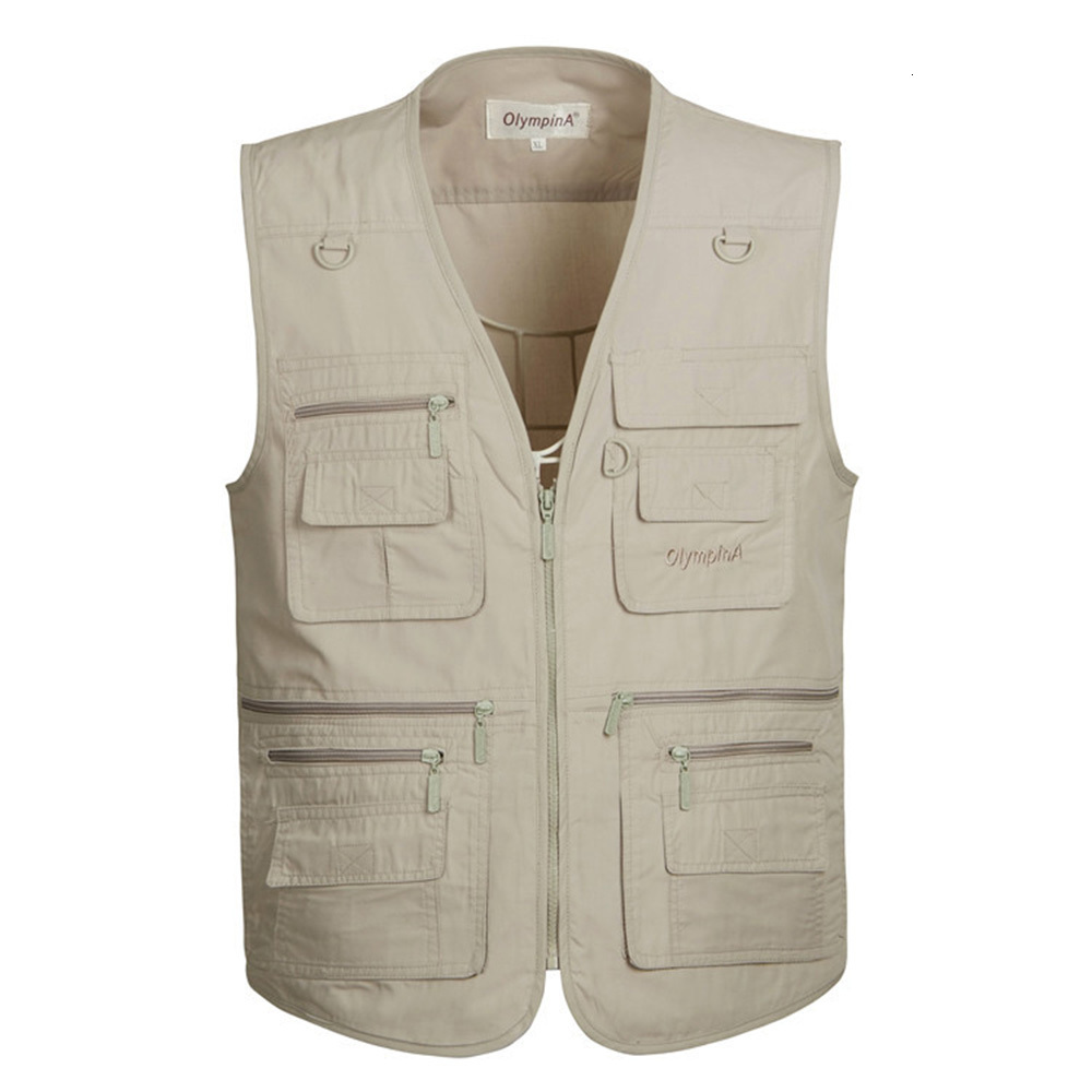 

2021 New Fishing Men Summer Traveler Sleeveless Jackets Waistcoat Outdoors Casual Vest with Many Pockets Large Size 5xl Fju8, Black