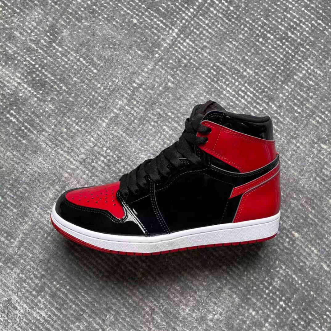 

2021 1 1s basketball shoes electro orange shadow 2.0 tie dye patent leather upper designer fashion mens trainers sports sneakers size us4-13