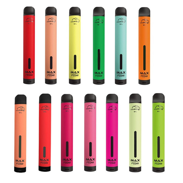 

New Hyppe Max Flow 10 Colors Disposable vape pen Pod 6.0ml Vape pen Device Prefilled 900mAh E-cigarettes puff bar plus xxl bang xxl