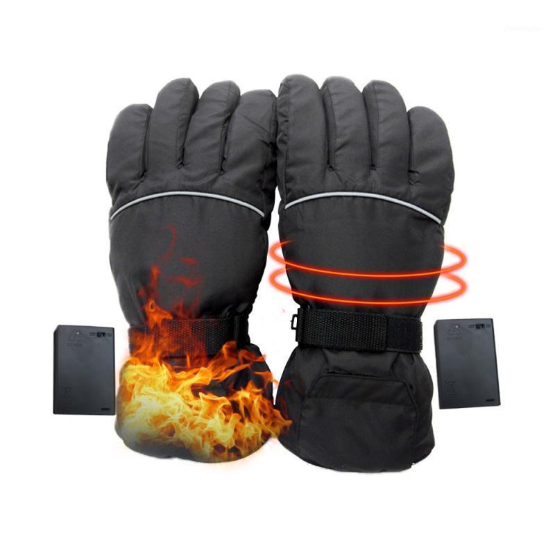 

Five Fingers Gloves Winter Electric Heated Moto USB Motorcycle War Motorbike Racing Riding For Men Women