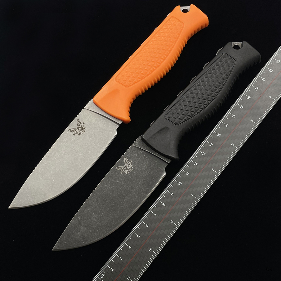 

Benchmade BM 15006 Hunt Steep Country Fixed Straight Knife Outdoor Camping Hunting Kitchen Fruit Cutting EDC 15500 140 133 175 176 940 535 KNIVES