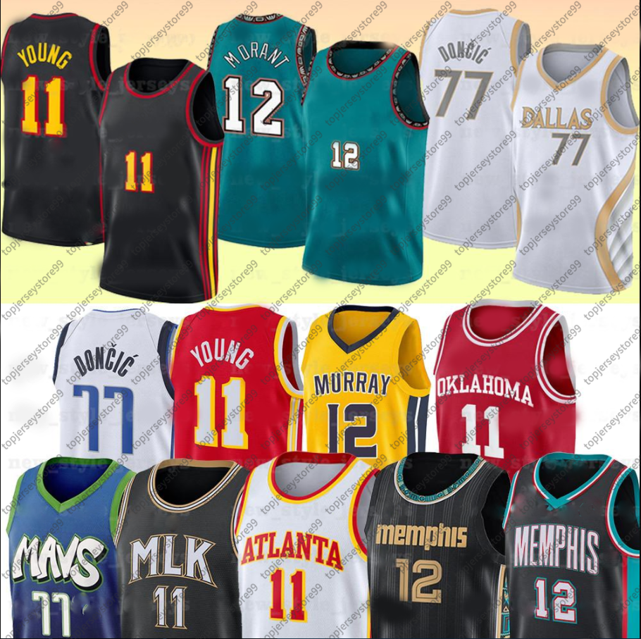 

Top Quality 11 Trae 77 Luka 12 Ja Young Morant n Doncic Basketball Jerseys Men Stitched NCAA Murray State Racers Universit college Jersey Size S-2XL, Ncaa1