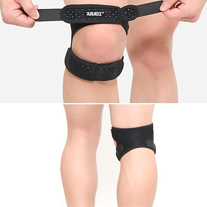 

Elbow & Knee Pads Sports Silicone Patella With Pressure Running Mountaineering Breathable Basketball Kneecap Fitness, Black;gray