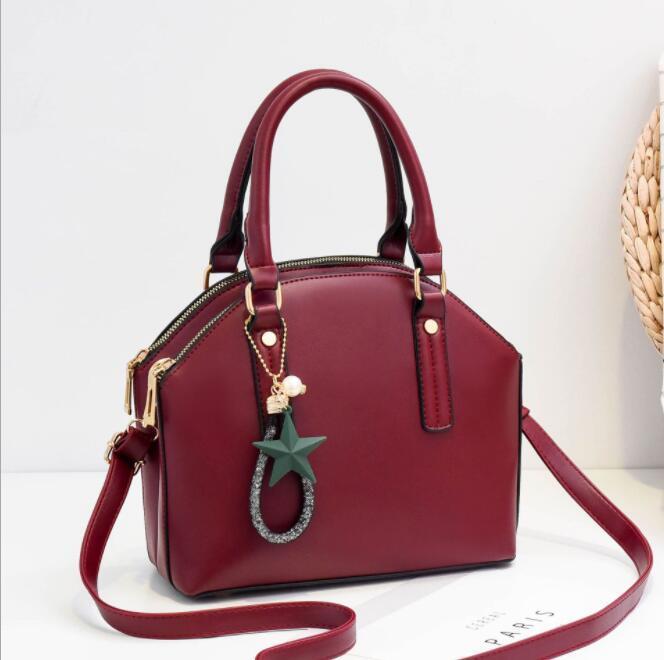 

Handbag 2021 new fashion solid color One Shoulder Messenger Bag PU leather women's bag C0301