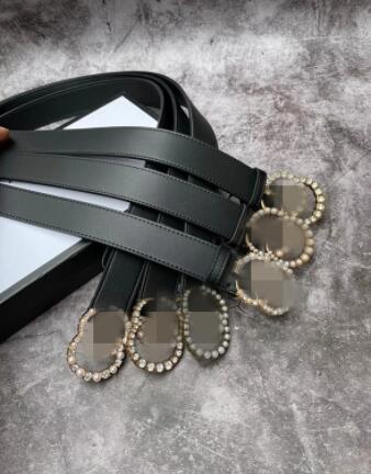 

Genuine luxury designer belt 3.8cm pearl buckle women's fashion leather belt GGLVLouisVittonYSLVUTTON, Black;brown