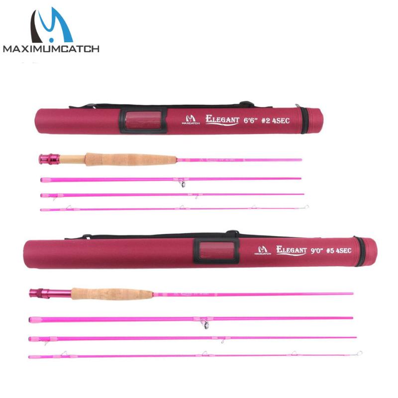 

Boat Fishing Rods Maximumcatch 2wt/5wt Women Pink Rod Medium-Fast With Cordura Tube