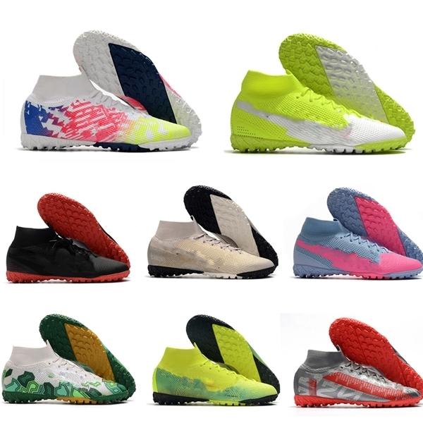 

top quality mens soccer shoes Mercurial Superfly 7 Elite MDS TF soccer cleats football boots outdoor scarpe da calcio CR7 neymar ronal, Color3#