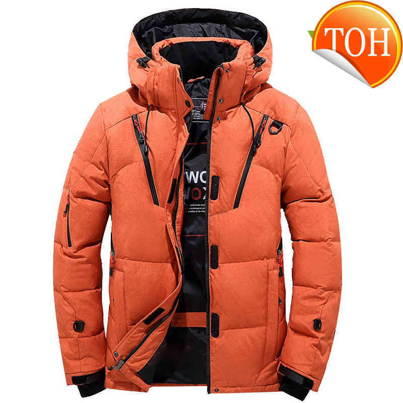 Men's Winter White Duck Down Jacket Thicken Snow Parka Overcoat Men Windbreaker Tace & Shark Outwear Coat Size M-4xl