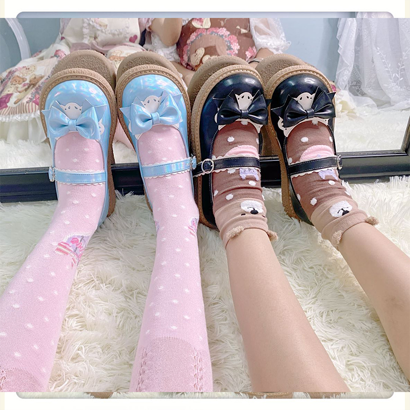 

Lolita Women's Low Heel Round Foot Pretty Girl Tea Party Anime Student Lovely Shoes Big 41 2yf5