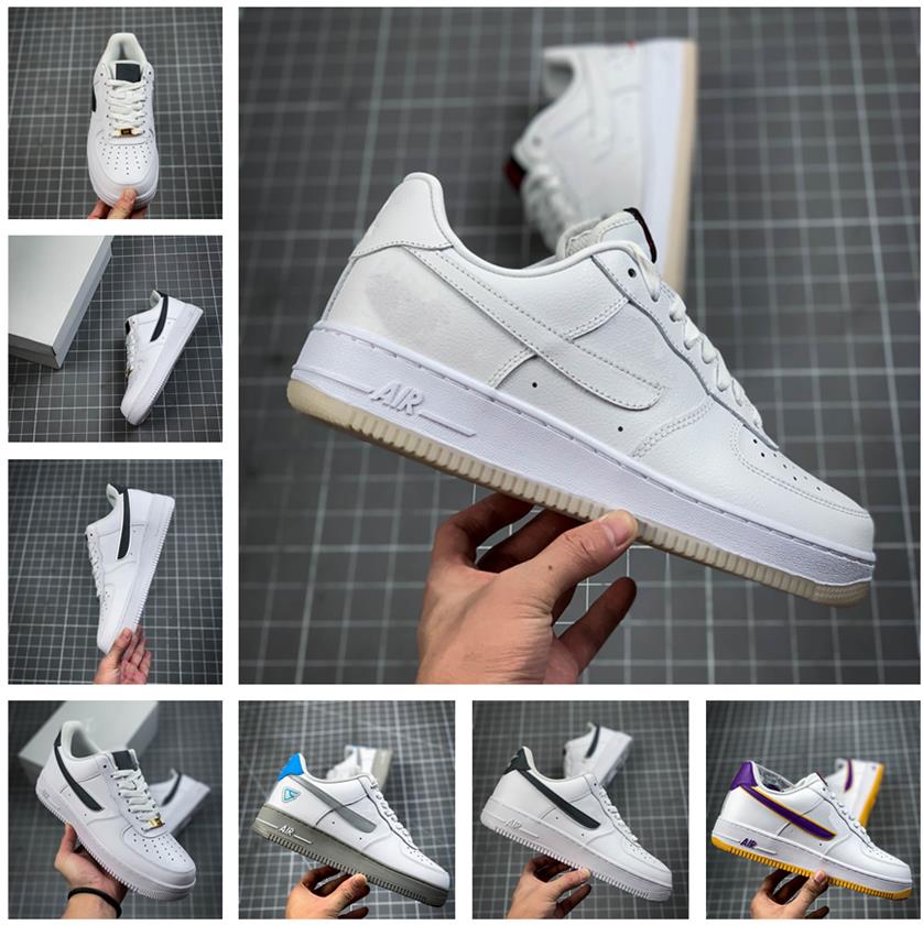 

2021 fashion MCA OF Moma Low Airs Cushion 1 One Running Shoes Women Men White Blue Trainer Women Designer Shoes 39-45