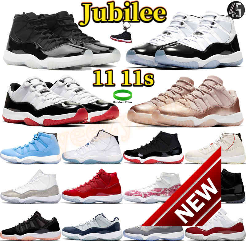 

2022 Jubilee 25th Anniversary 11 Mens Basketball Shoes 11s Sneakers High Concord 45 Pantone Low White Bred Legend Blue Men Women Sports Trainers, Customize