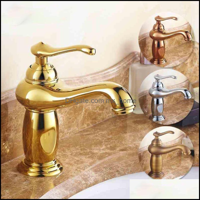 

Bathroom Sink Faucets Faucets, Showers & Accs Home Garden European Solid Brass Antique Basin Faucet And Cold Water Wash Single Handle Bar Sd