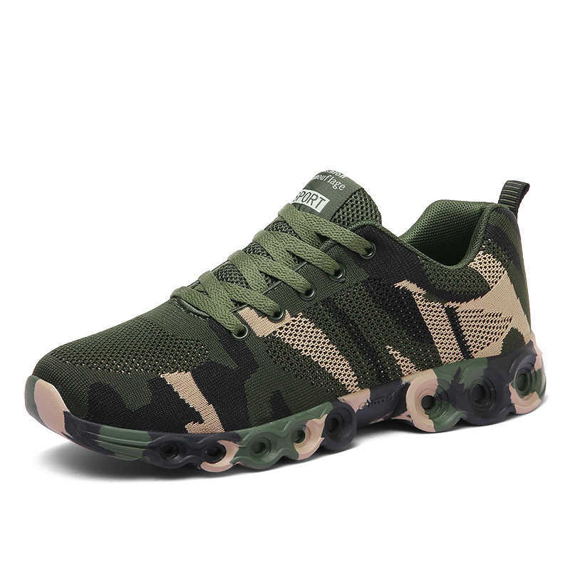 

Summer Casual Shoes Mesh Camouflage Men Shoes Breathable High Quality Men Sneakers Non Slip Damping Outdoor Shoes for Men H0901