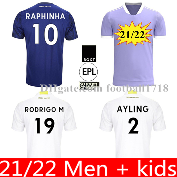

Leeds soccer jersey 20 21 22 United T ROBERTS HARRISON HERNANDEZ COSTA BAMFORD ALIOSKI CLARKE 20212022 football shirt uniforms Men Kids kit, Kids size