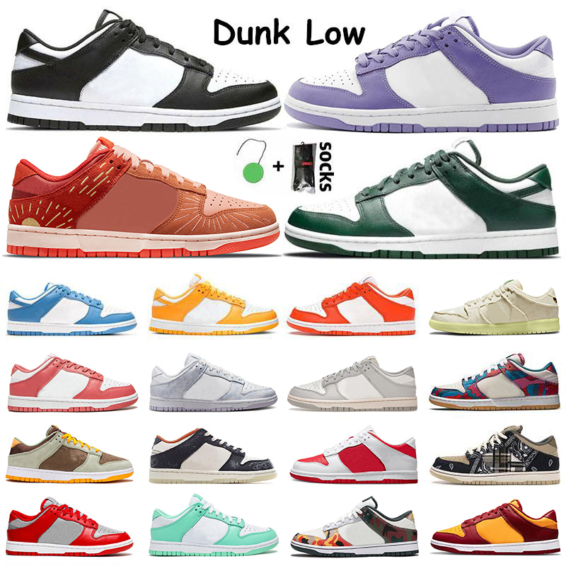 

men shoes low sneakers Black White Syracuse Coast Spartan Green Purple Pulse Georgetown Grey Fog Dark Red Travis Scott women outdoor sports trainers, A1 black white 36-45