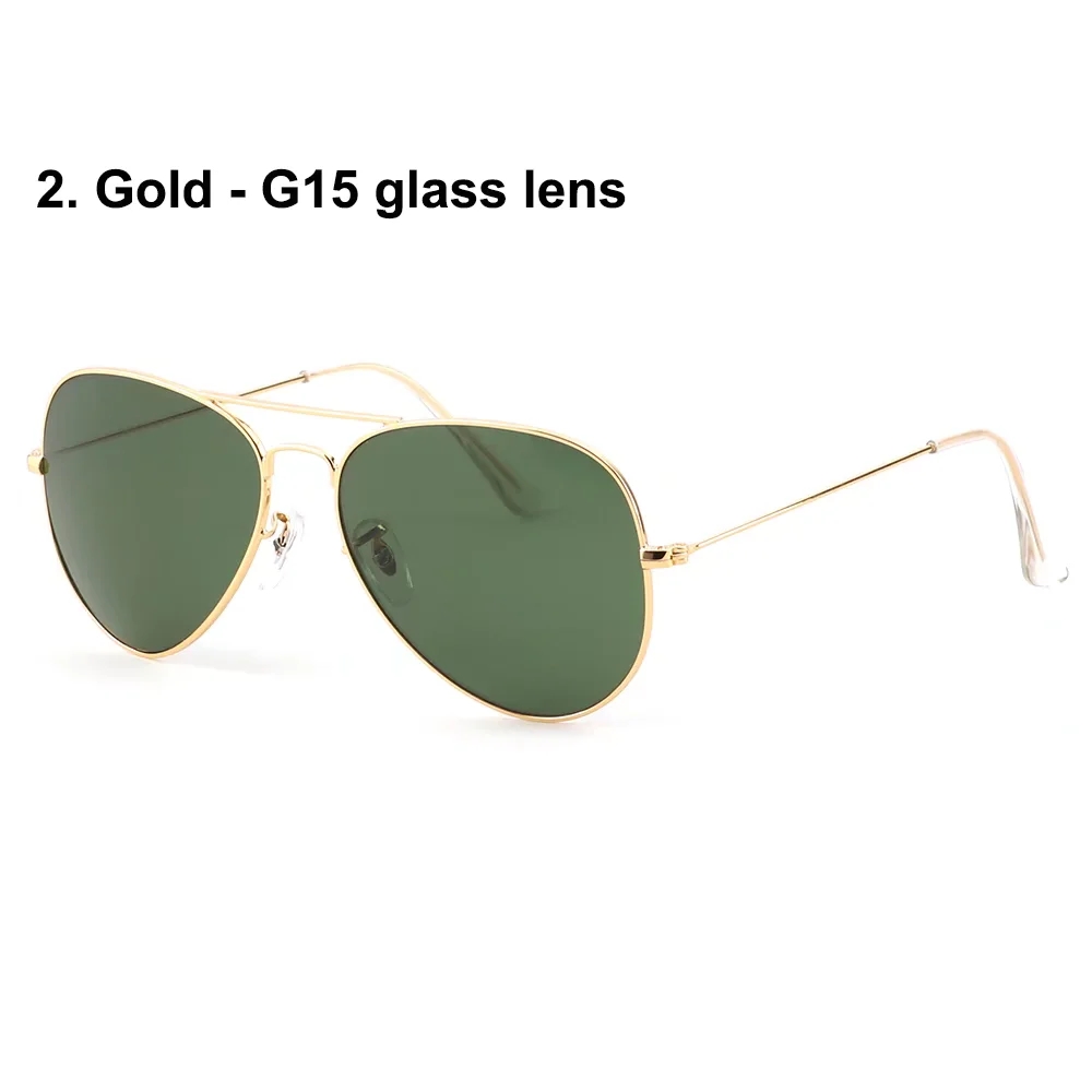 

Classic Round Sunglasses Brand Design UV400 Eyewear Metal Gold Frame Sun Glasses Men Women Mirror 3447 Polaroid glass Lenshigh quality