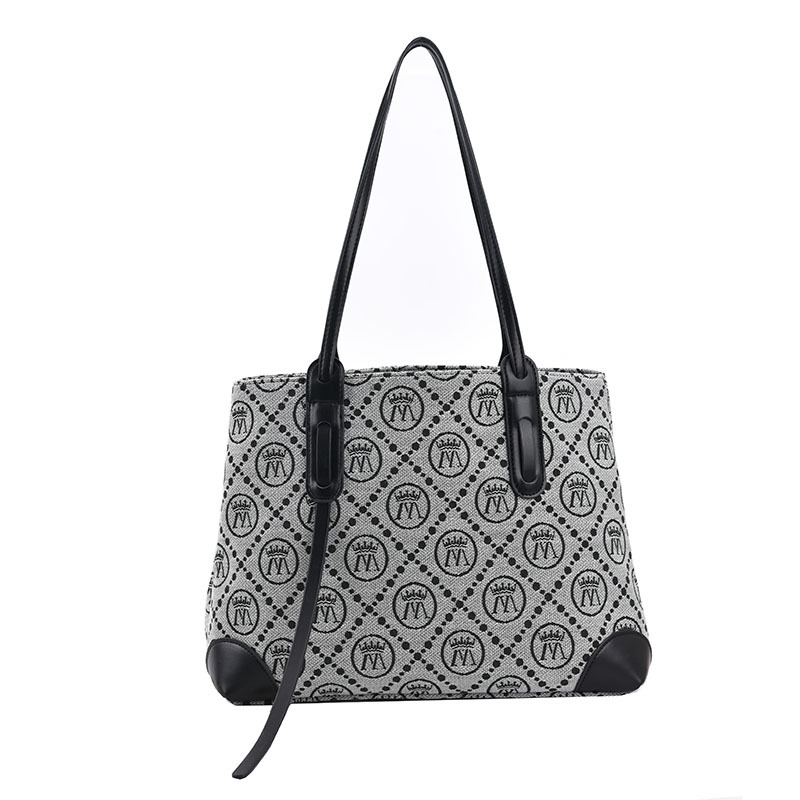 

2021 new early autumn fashion printed shoulder bag women's trend high-capacity commuter Tote Bag, Sky blue
