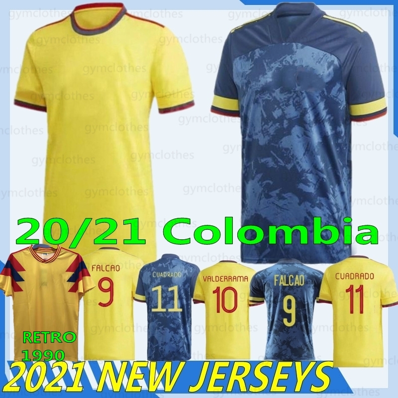 

20/21 Thai soccer jersey Copa America quality Rodriguez FALCAO CUADRADO SANCHEZ ZAPATA 9 LERMA 16 CUADRADO 10 CHILD RETRO 90 Football shirts, Black;yellow