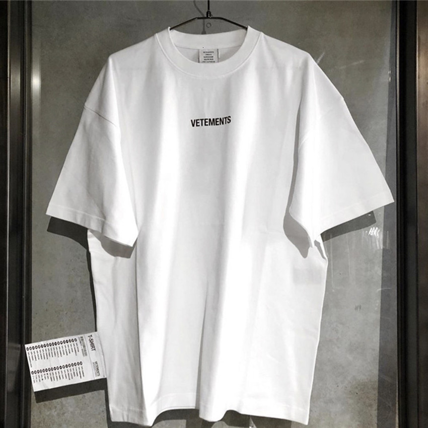 

2021 New T-shirts Algodo De Alta Qualidade Dos Homens Das Mulheres Tamanho e Do Remendo Vetements 8s8y
