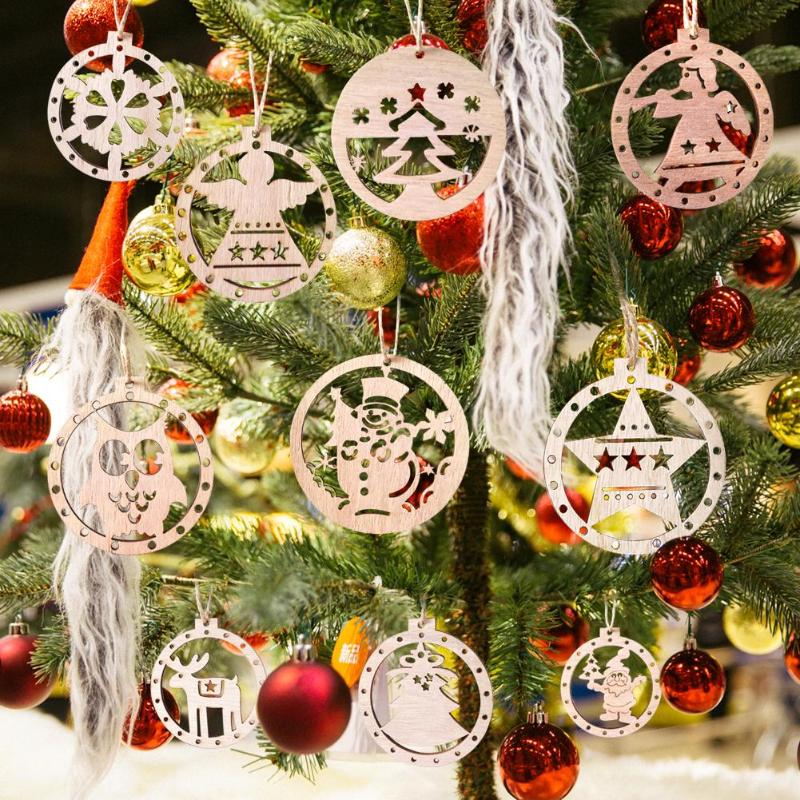 

Christmas Decorations 3pcs Tree Angel Elk Santa Claus Hanging Ornaments Supplies Display Party Decoration Kids Toy