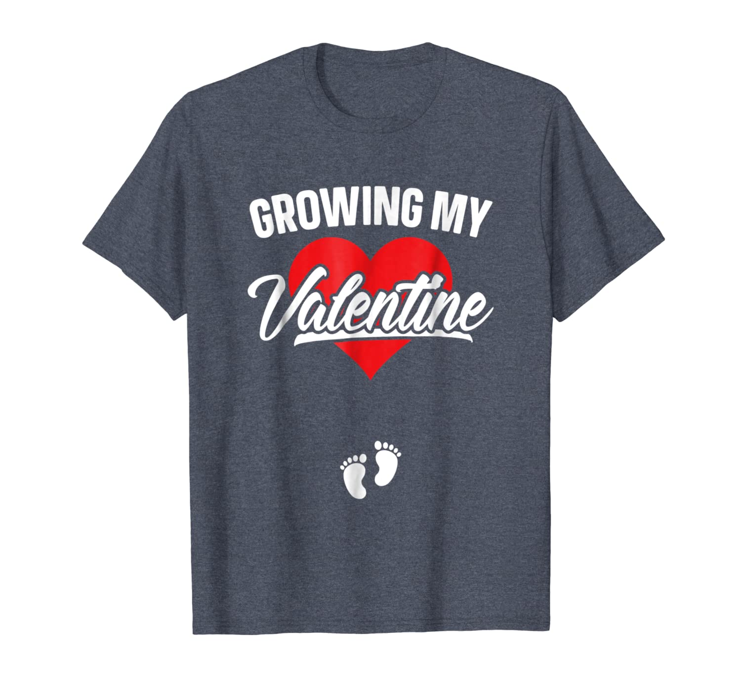 

growing my valentine tshirt for wife pregnancy announcement, White;black