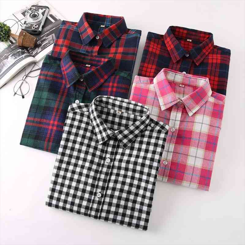 

autumn women korean casual plaid blouses long sleeve shirts slim blouse fashion streetwear oversized clothes ladies, White