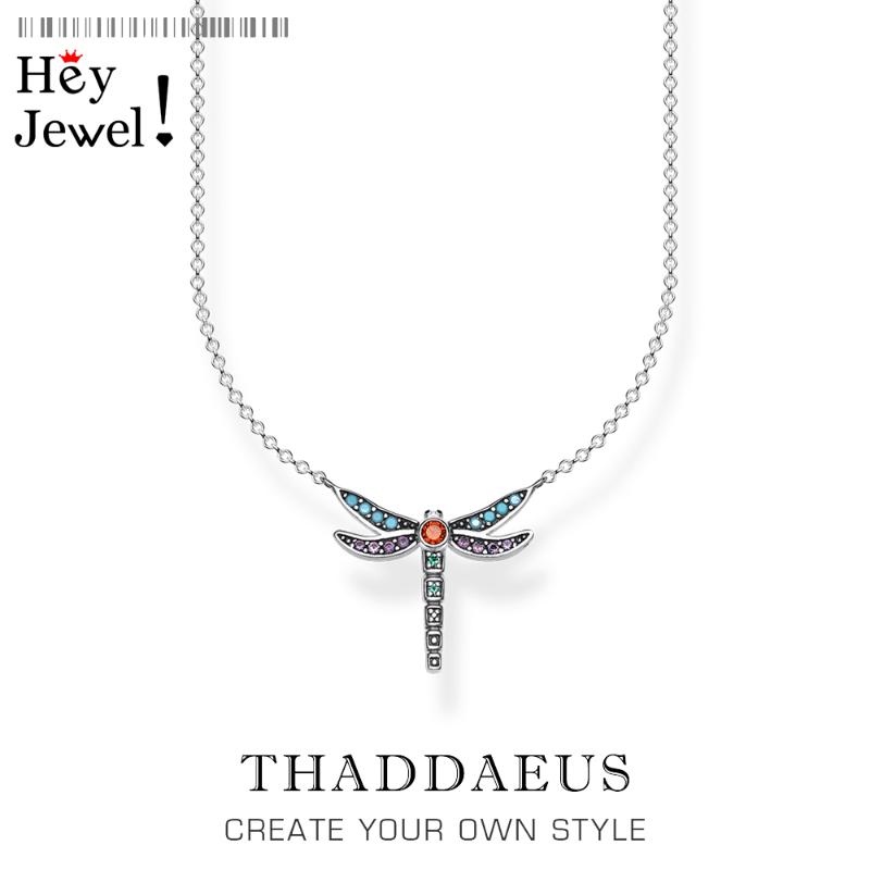 

Charm Necklace Playful Dragonfly,2021 Spring Brand New Fine Jewelry Europe 925 Sterling Silver Bohemia Gift For Women