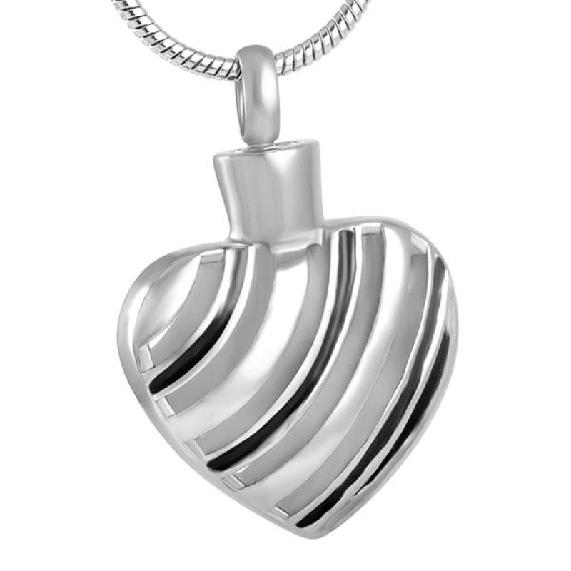 

Pendant Necklaces Silver Shell Grain Heart Shaped Ashes Necklace Commemorative Jewelry Pet Cremation For Women Girls Gift