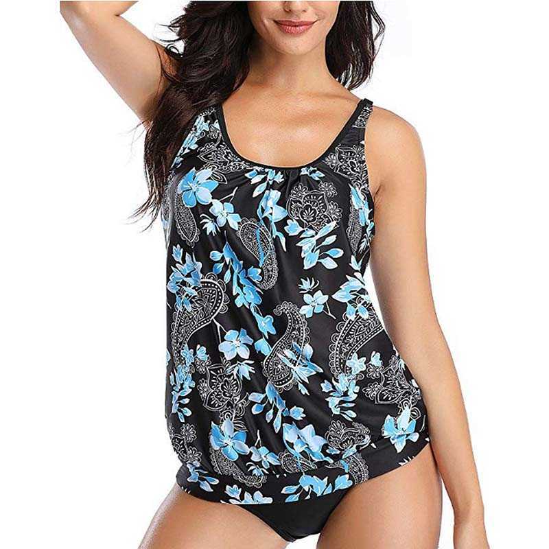 

Women Tankini Set Summer 2 Piece Tankini Skort Push Up Swimsuit Sport Swimwear Women Plus Size Bathing Suit Beach Wear 210604, Swimsuit 5
