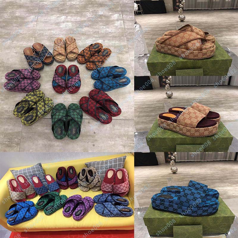 

Luxury flat sandals design embroidery black thick soled slippers shallow beach leisure indoor complete set of accessories 35-41shoe008 170444, Box