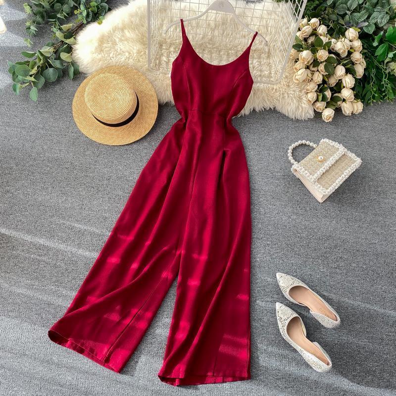 

Women's Jumpsuits & Rompers 2021 Fashion Clothing Strap Jumpsuit Womens, Black