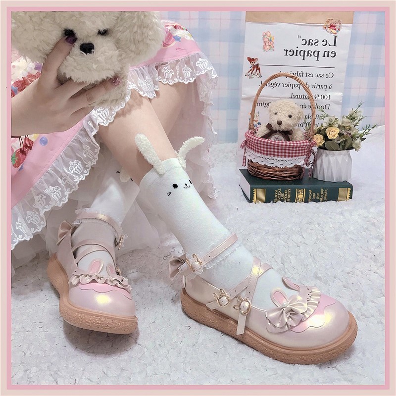 

Size 41 Sweet Female Kawaii Japanese Girls Beautiful Anime Lolita Harujuku Jk Uniform Loli Women's Platform Shoes 25x3