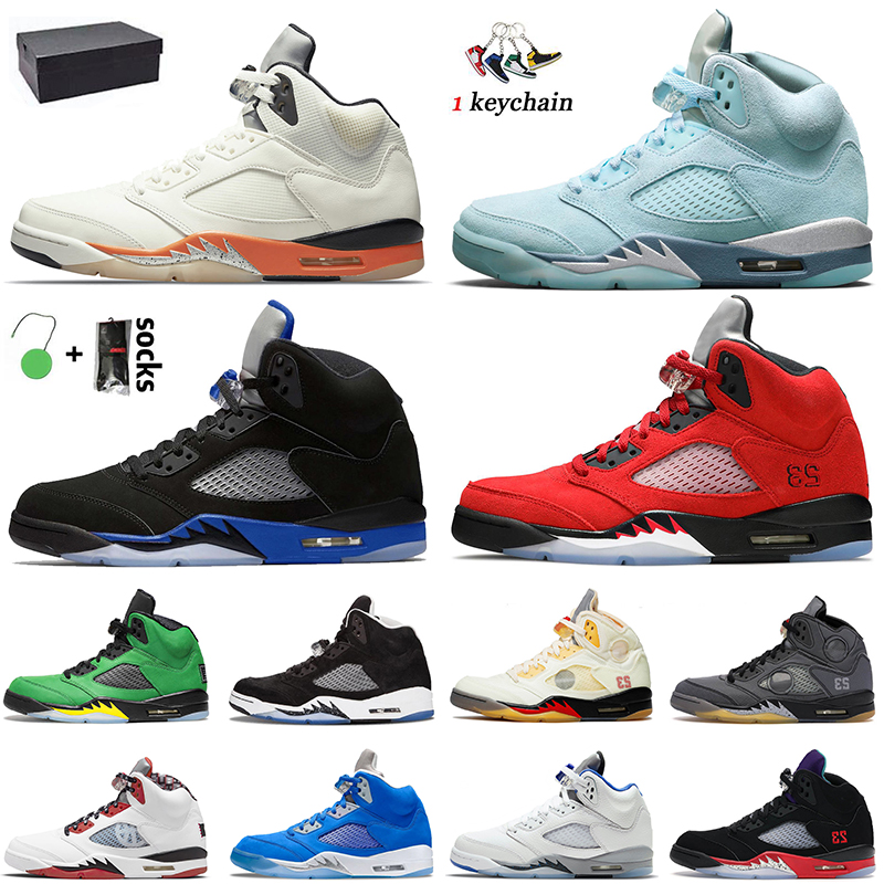 

Designer 5s Basketball Shoes Jumpman 5 Top Quality Sail Shattered Backboard Racer Blue Black Muslin Florida Gators Raging Bull Mens Trainers Bluebird Sneakers, D15 ice blue 40-47