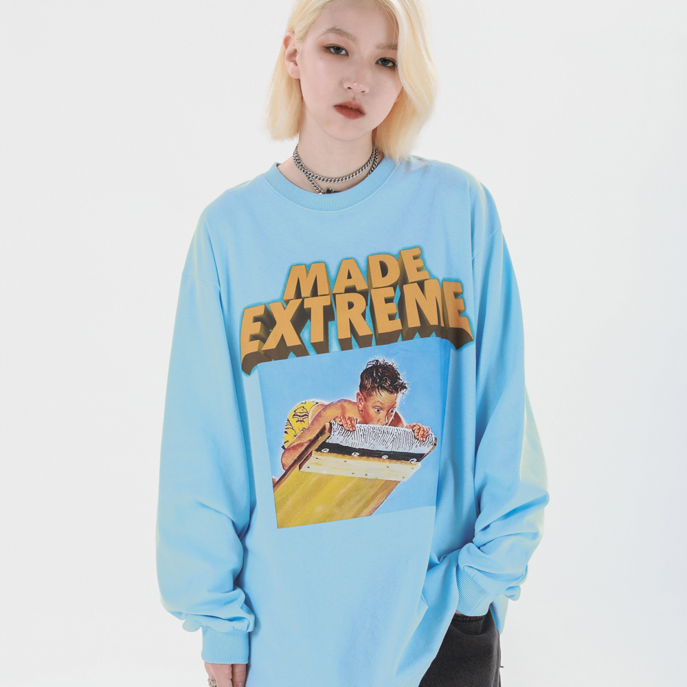 

2021 New Oversize Graphic Tees Long Sleeve Woman T-shirt Blue Shirts for Women Oversized Sloth Streetwear Fall Fashion 0jnb
