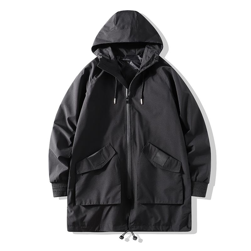 

New Men Streetwear Black Windbreaker Waterproof 2021 Mens Harajuku Hip Hop Vintage Cargo Bomber Jackets 7xl 8xl Lxbe A8qu