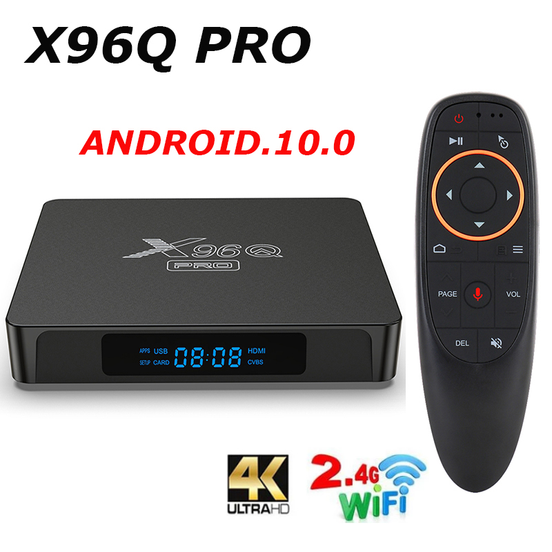 

X96Q PRO 10 Android TV BOX Allwinner H313 2.4G Wifi 4K 2GB 16GB Media Player X96 Q 1GB 8GB TVBOX 2021 Set Top Box vs x96 max+