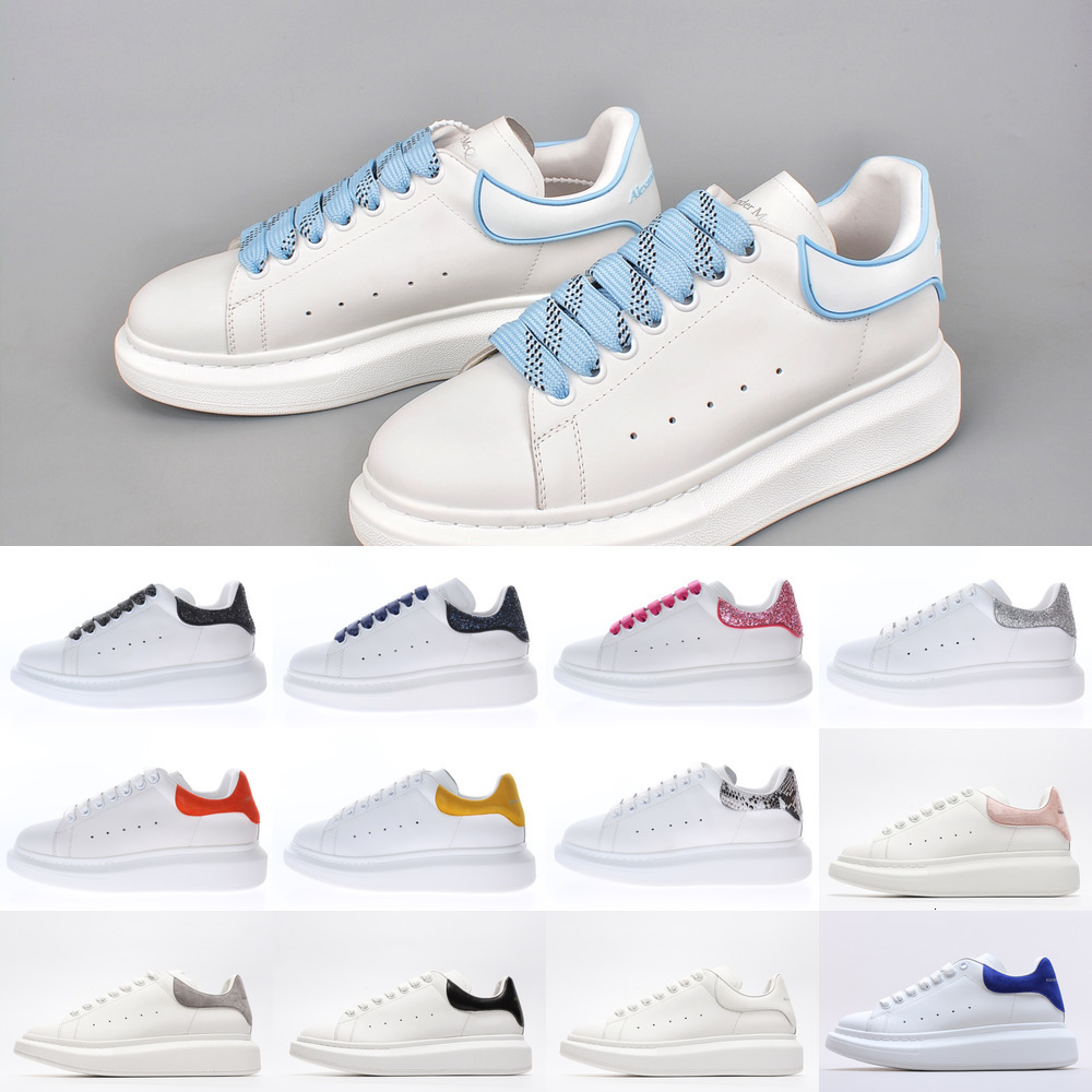 

[With Box] Fashion Men Shoe Designer Women Leather Lace Up Platform Oversized Sole Sneakers White Black mens womens Luxury velvet suede-spor