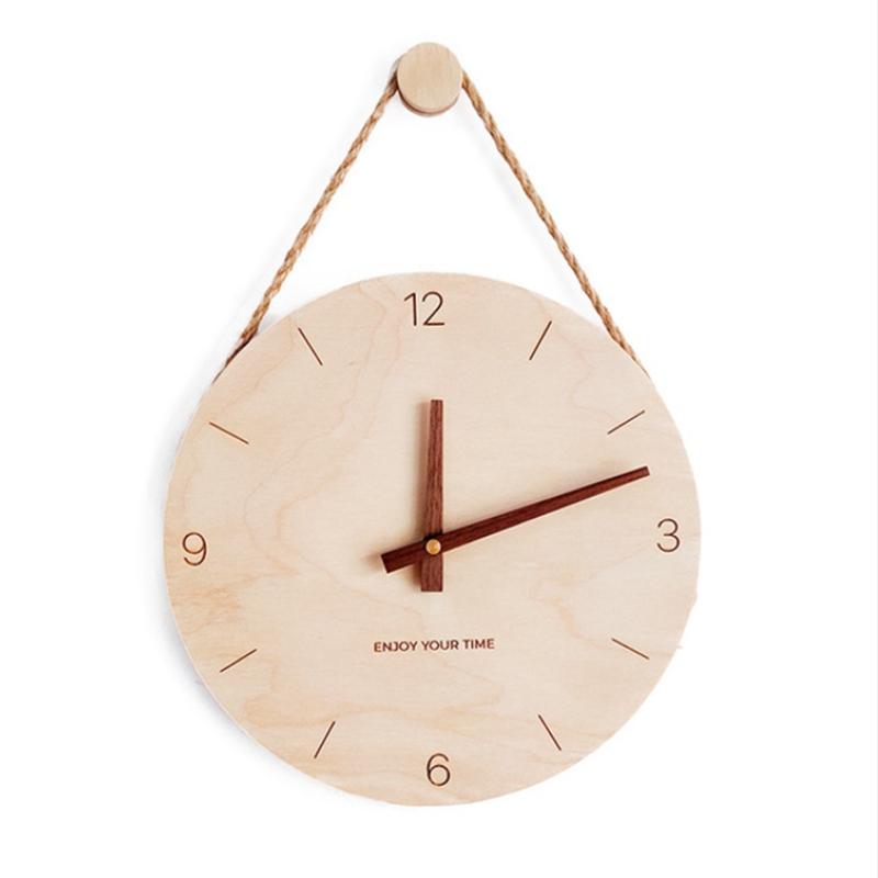 

Wall Clock, Wooden Nordic Creative Clocks, Home Living Room Clock Decoration,Wall Decor for Living Room, Creative Gifts