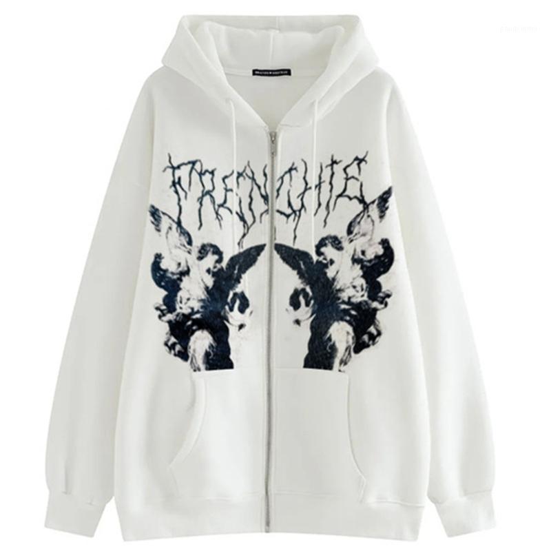 

Women's Hoodies & Sweatshirts Oversized Korean Fashion Women 2021 Harajuku Winter Autumn Zip-up Streetwear Mujer Casual Pullovers Hoodie, Brown