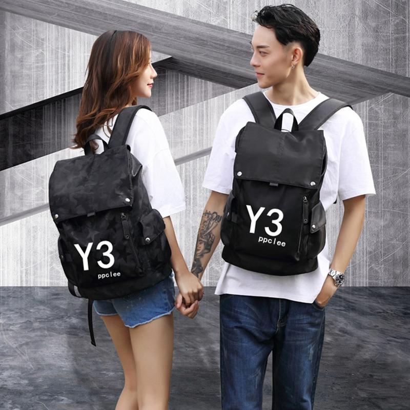 

Backpack Y3 Ppclee Travel Computer Men's Student Waterproof USB And Women's Backpacks, Black