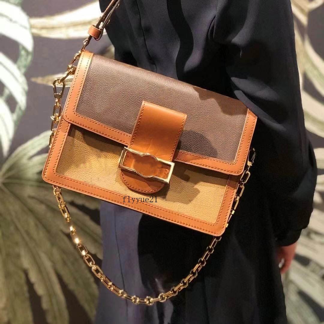 

High quality leather women shoulder bags fashion ladies handbag small purse cross body bag, Brown