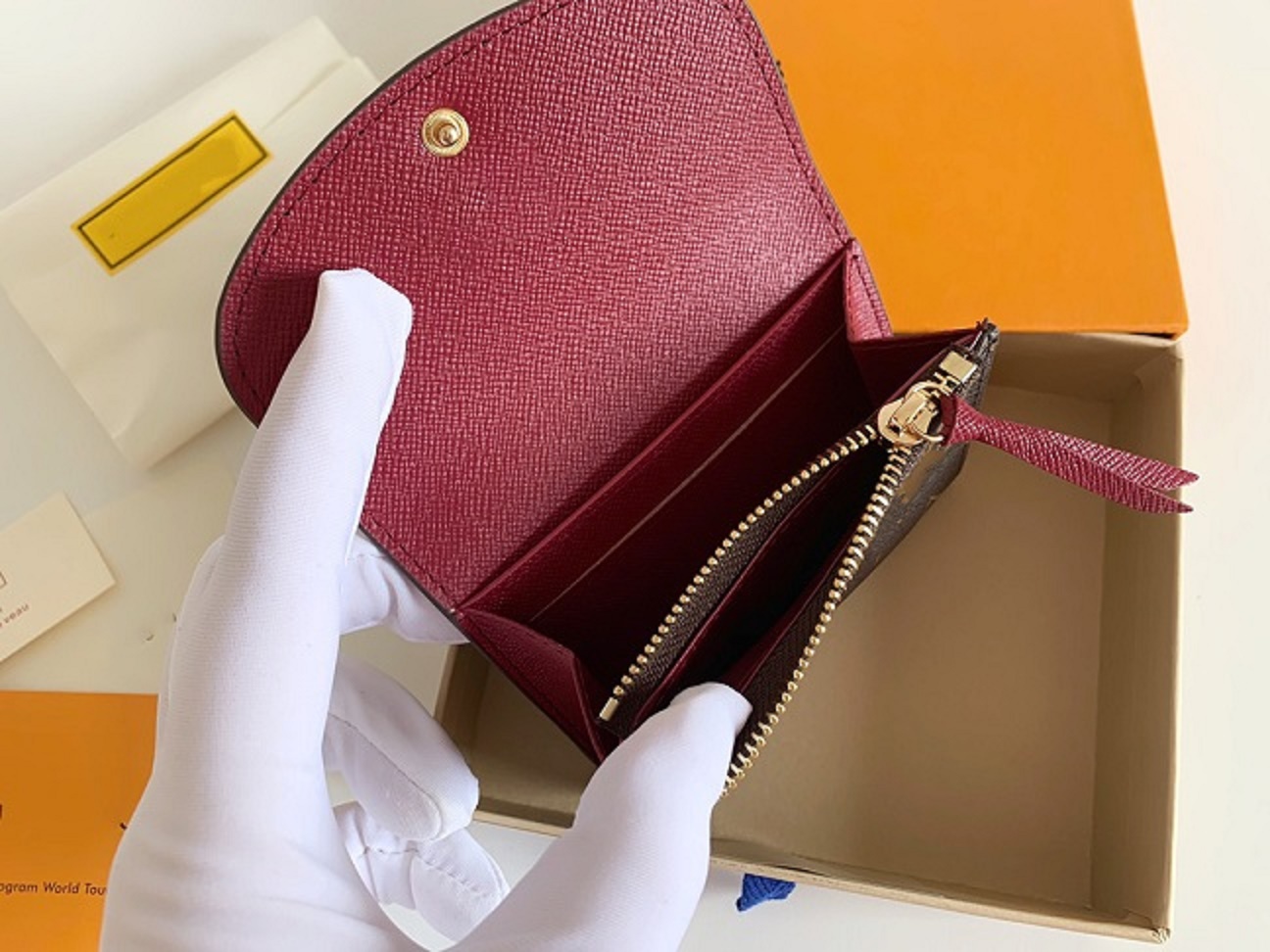 

2021 Fashion Designers Wallets Luxurys Mens Women Leather Bags High Quality Classic Bee Tiger Snake Letters Purses Original Box Digram Card Holder M41939-1, Not a product (extra freight)