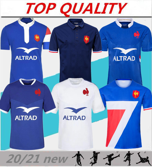 

style 2021 France Super Rugby Jerseys 20/21 Maillot de Foot BOLN shirt size S-3XL, Black;gray