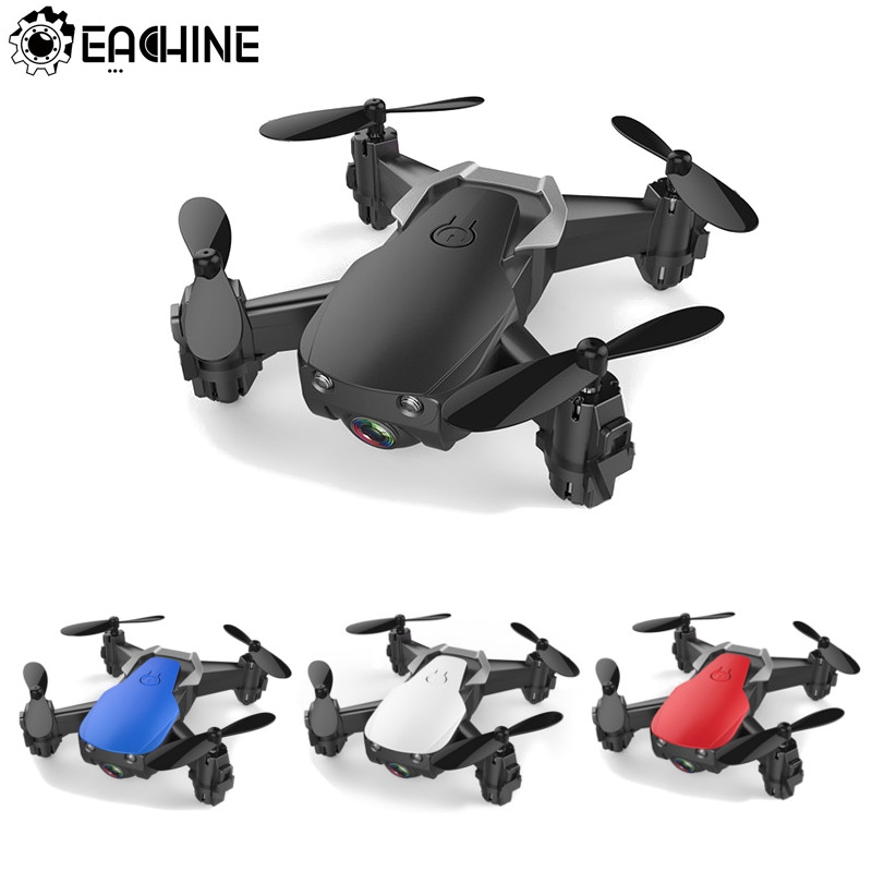 

Eachine E61hw Mini Drone With 720P HD Camera Hight Hold Mode RC Quadcopter RTF WiFi FPV Foldable Helicopter Toys VS HS210, White 720p 2battery