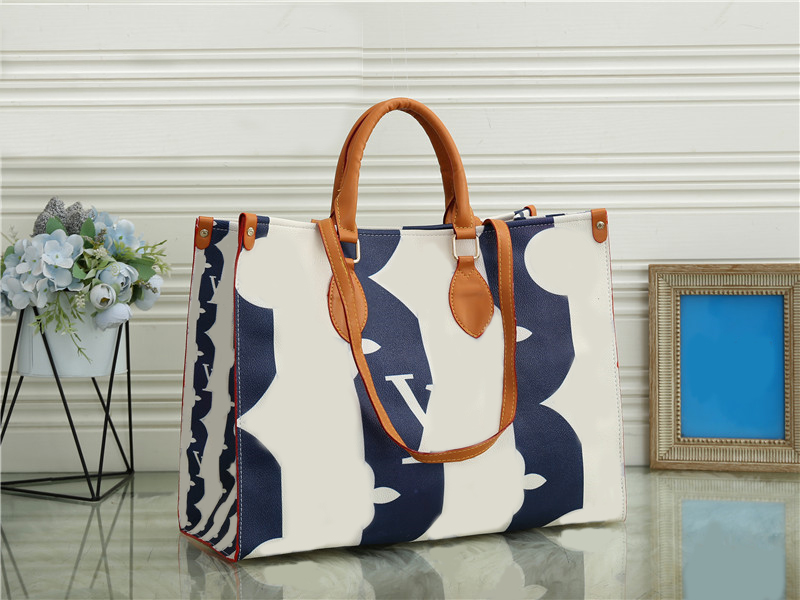 

Fashion Handbags Luxury Shoulder Bags Color Stripe Stitching Large Totes, Get a coupon to place an order