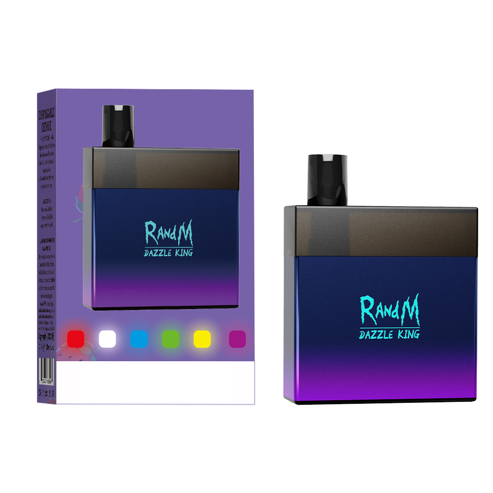 

RandM Dazzle King Electronic Cigarettes Atomizer 3000 Puffs Vaporizer Puff Bar Rechargeable Disposable Vape Pen 12 Color E-cigarette