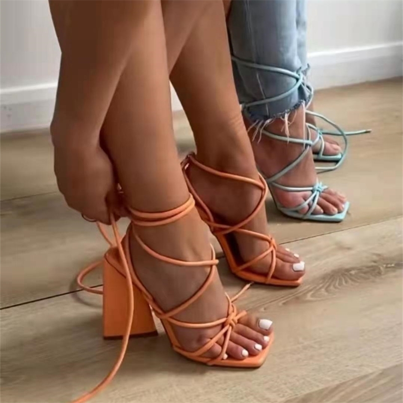 

design Triangle heeled Women Sandals Sexy narrow band Ankle Strap High heels Gladiator sandals Summer Party Prom Shoes 210709, Black